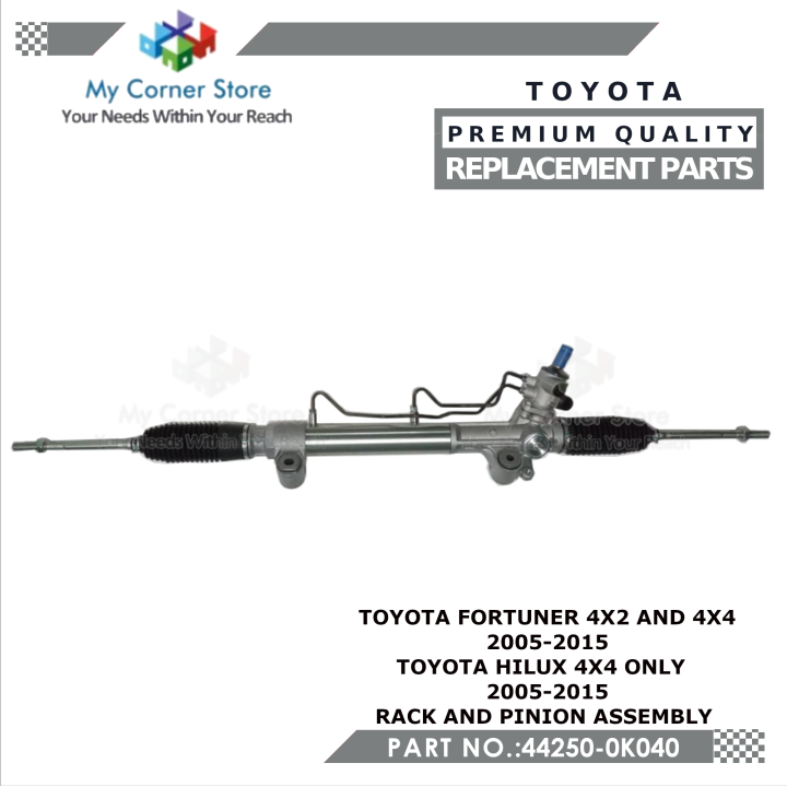 TOYOTA FORTUNER 4X4 and 4X2 / HILUX 4X4 2005-2015 REPLACEMENT RACK AND ...