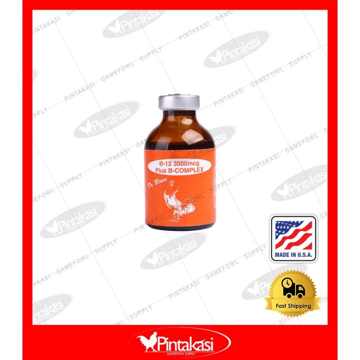 Breco USA Dr Blues B12 3000mcg 30ml for Conditioning for Gamefowl