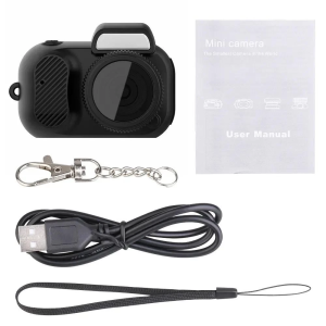 Mini Camera With Screen 1080P HD - Portable Pocket Action Cam for Indoor Outdoor Sport Home SecurityVintage Style