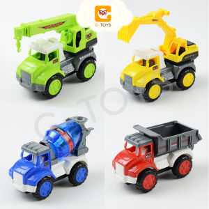 Combo Xe Công Trường Mini Có Chạy Trớn Đồ Chơi Cho Bé Làm Từ Nhựa ABS An Toàn Khi Chơi Gtoys
