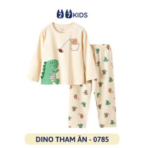 Bộ quần áo dài tay cho bé trai bé gái 27Kids đồ bộ thu đông nam nữ cho trẻ từ 4-14 tuổi GLSE3
