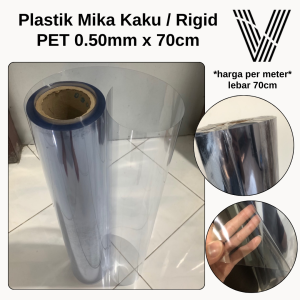 Plastik Mika Kaku 0.50mm x 70cm Meteran untuk Tutup Seserahan Pernikahan / Hantaran Bening PET Rigid Roll
