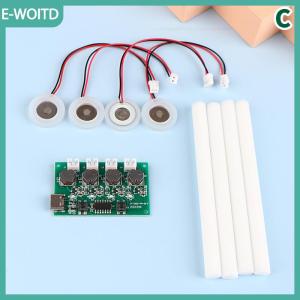 【E-WOITD】 Dc5v Type-C mini tạo độ ẩm Bộ dụng cụ DIY Mist Maker điều khiển bảng mạch 4 Fogger atomization tấm phim dao động mô-đun