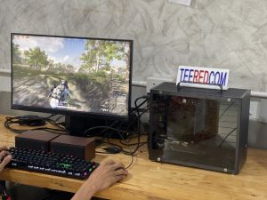 คอมครบชุด จอ24" Case mini 18คอ36เทรด บอท เล่นเกมส์ สายปล่อยบอท ตัดต่อ เล่นได้ทุกเกมส์ สตีม ทํางาน Intel Xeon E5 2699V3 "PRELOVED"