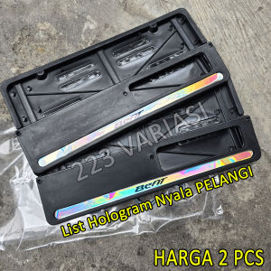 2pcs Bingkai dudukan tempat plat nomor motor beat