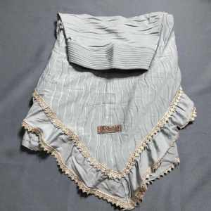 Kerudung Dewasa Rizkia Jilbab Plisket Gelombang Hijab Renda Bahan Jersey