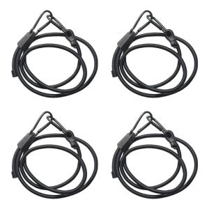 4pc Strong Adjustable Bungee Cords Super Elastic Motorcycle Tie Down Straps Easy to Use For Outdoor Cargo Securing