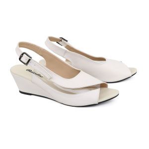 Raindoz - Sandal Wedges Casual Wanita Cream RSP 235