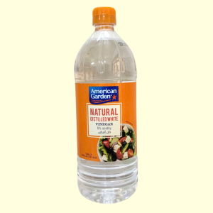 Chai TRẮNG LỚN 1 Lít + GIẤM TRẮNG CHƯNG CẤT TỰ NHIÊN / Ý / AMERICAN GARDEN Natural Distilled White Vinegar