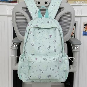 Student Backpack With Star Print Simple And Fashionable Backpack
