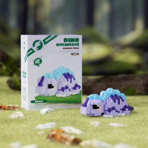 Cute Cartoon Dinosaur Toys Tyrannosaurus Building Blocks 3D Model Plastic Micro Blocks Toys for Girls and Boys