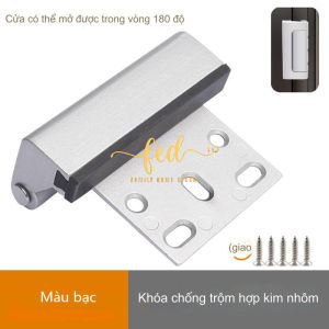 Khóa cửa chống trộm mạnh mẽ chốt khóa an toàn trong nhà bằng hợp kim nhôm hiện đại không