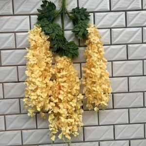 110cm Artificial 3 Heads Wisteria Artificial Flowers Wedding Party Decoration