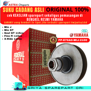 Pully Belakang Mio J Original Pulley Pulli Only Belakang Fino Ori Puli Soul GT Xride Fi 115 Original Federal Aspira Astra Otoparts