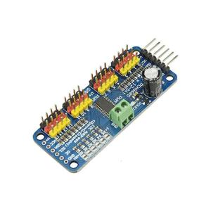 บอร์ดวงจรเซอร์โวมอเตอร์ PCA9685 16ช่อง12บิต PWM โมดูล I2C สำหรับหุ่นยนต์เพื่อการศึกษาการประยุกต์ใช้ทางกล