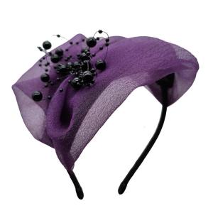 Phụ Nữ Của Fascinators Mũ Nón Tinh Tế Băng đô đính cườm Phụ kiện tóc Mũ Nón Cho dạ tiệc cưới Bên Các Buổi Họp