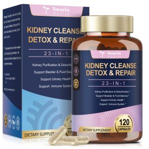Totaria Kidney Cleanse & Detox Capsules - Powerful Kidney Repair with Cranberry Extract - Supports Bladder Urinary Tract Health & Natural Filtration