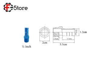 [Ready Stock] PVC KC Nipple / Hose Nipple / Pipe Fittings / Connector Joint ( Blue Color )