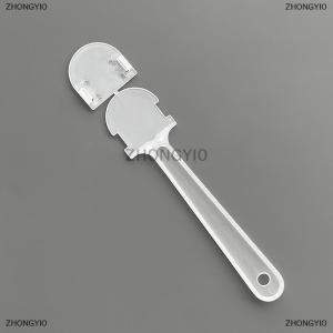 [COD] ZHONGYI0 5pcs Transparent Mini Fan Handle Portable Small Plastic Fan Handle Replacement DIY Fan Accessories