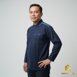 KAOS KERAH BAPAK BAPAK LENGAN PANJANG