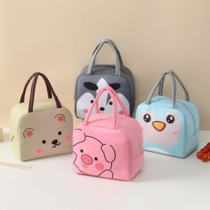 WRAPPER PRIVATE26WR6 Oxford Cloth Cartoon Lunch Bag Portable Thermal Bag Tote Food Small Cooler Bag Convenience Thermal Insulated Lunch Box Bags