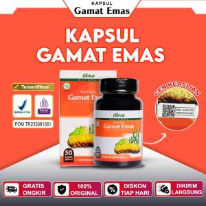 Gamat Emas Kapsul Asli 100% BPOM HALAL Isi 50 Kapsul