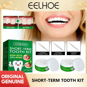 Eelhoe Temporary Missing Tooth Kit Repair Granules Teeth Gaps Filling Moldable Broken False Teeth Tooth Missing Moldable Temporary Tooth Filling Repair False Teeth Solid Glue Dental Repair Beads For Missing Broken Teeth