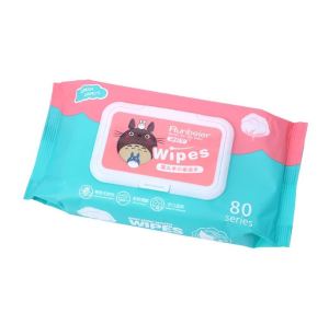 Baby Wipes 80 Sheets Disposable Cotton Wet Tissues Baby Care Napkin Non-Alcohol Face Wipes Facial Paper Towel Keimav
