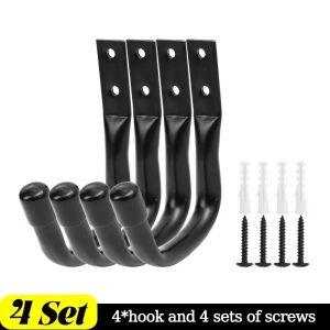 Feelife ตะขอแขวนจักรยานตะขอติดผนัง12ชิ้นตะขอแขวนสายไฟต่อเครื่องมือจัดเก็บกระเป๋าแขวนในสวนทำจากโลหะตะขอแขวนสำหรับโรงรถใช้งานหนัก