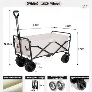 🌟SG STOCK🌟Folding truck platform table hand-push cart camping shopping cart clamp type truck