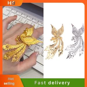 HB Luxury Phoenix Rings For Men Women Engagement Wedding Ring Bride Jewelry Chinese Style Ring Gifts