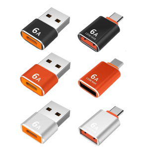 Portable Metal Type C To USB Converter Type C Male to USBA Female Adapter For Rapid File Transfer And Compactly Mobility