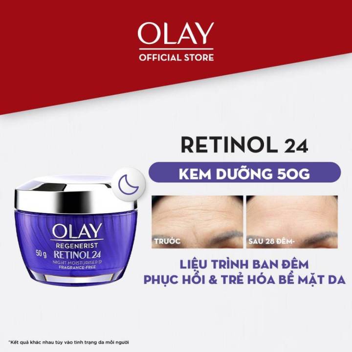 Kem Dưỡng Ẩm Olay Retinol24 Giúp Trẻ Hóa Da And Mờ Nếp Nhăn 50g Lazadavn 8364