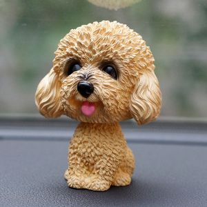 RJZ28 Dashboard Decor Room Car Decoration Simulation Dog Wobble Head Dolls Gift Tabletop Shaking Head Dog Nodding Puppy Toys Bobblehead Dog Car Ornaments