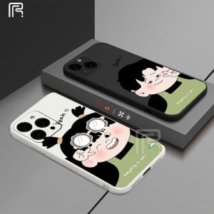(Lokal Ready) Casing hp iPhone 15 Pro Max iPhone 11 iPhone 14 13 12 iPhone 6 6s iPhone 7 8 Plus Xs Max iPhone XR Gambar Anak Laki-laki Dan Perempuan Yang Sedikit Gemuk Phone Cover