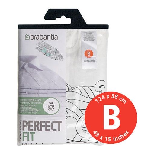 Brabantia Dragonfly Ironing Board Cover, Size B, 49 x 15 inch, 124 x
