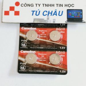 Pin AG10 LR1130 G10 LR54 189 GP89A 389 SR1130W LR54 - 1.5V / Hiệu Camelion chính hãng