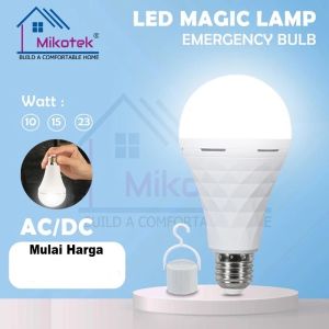 Lampu Led Emergency Mikotek 12w 15 Watt 23Watt / Bohlam Emergency Magic Lamp Led Padam