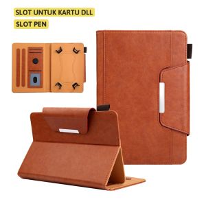 Samsung Galaxy Tab 3 Lite 7.0" 7 Inch 2014 T111 Flip Case Book Cover Leather Trifold Casing Flipcover Standing