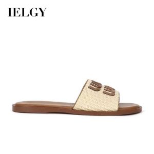 Ielgy dạng đan cổ điển Dép Linen phụ nữ 2024 KỲ NGHỈ HÈ bệt đi biển
