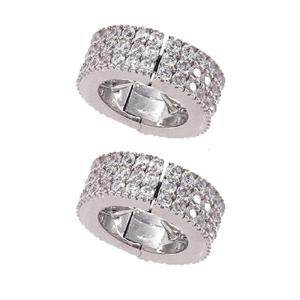 Fashionable Jeweled Bangs Clip Luxurious Hair Ornament Encrusted Colorful Rhinestones for Children Adults Photo Props