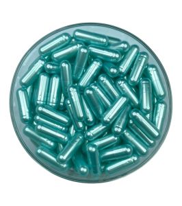 1000pcs Size 0 Pearl Powder Blue/Pearl Powder Blue Color OSPA High Quality Empty Gelatin Capsule