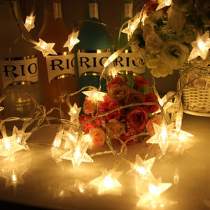 3M 20โคมไฟ LED Star Fairy String ไฟ/USB แบตเตอรี่ดําเนินการ Powered สําหรับคริสต์มาส Party Decor
