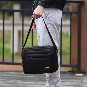 男包单肩包斜挎包韩版牛津布商务休闲小背包包包男士横款防水新款Beg Lelaki Beg Bahu Beg Crossbody Perniagaan Kain Oxford Korea Beg galas Kecil Kasual Gaya Baru Kalis Air Mendatar Lelaki