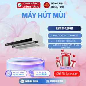 Máy hút mùi âm tủ Kaff KF TL600ST công suất 1000 m³/h thiết kế âm hiện đại nhỏ gọn