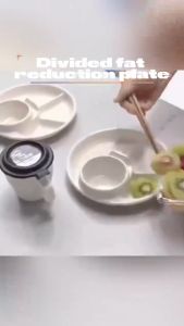 4 Grid Portion Control Plate for Meals Diet Planning Healthy Eating Adults Kids