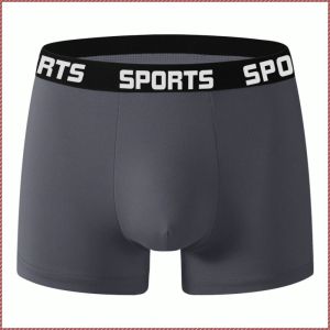 Sports Briefs Flat Angle Panties Breathable Moisture-wicking Comfort High Elasticity Non-curling Pant Cuffs