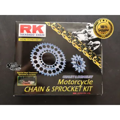 RANTAI SET RK Yamaha FZ150 Sprocket Chain Kit HSB - Heavy Duty (428)