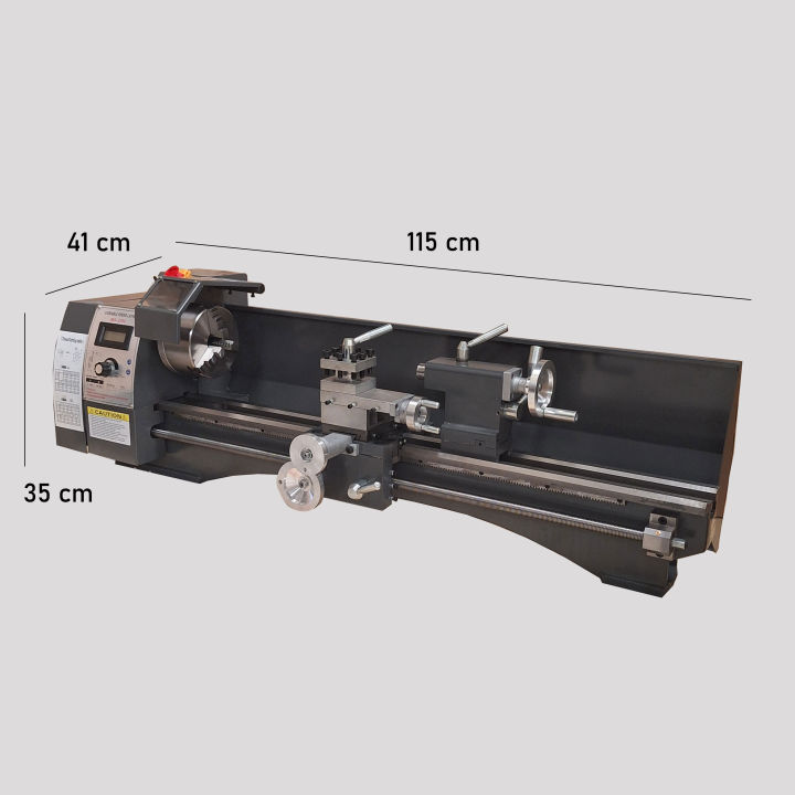 Mesin Bubut Besi Kayu 900w 750mm Brushless Lathe Bench Wood Metal VEVOR