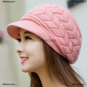 [COD] Millennium Mũ nữ dệt kim Mũ nồi rộng dệt kim ấm áp mùa đông Mũ Beanie Mũ trượt tuyết